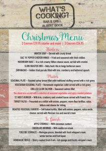 Christmas menu
